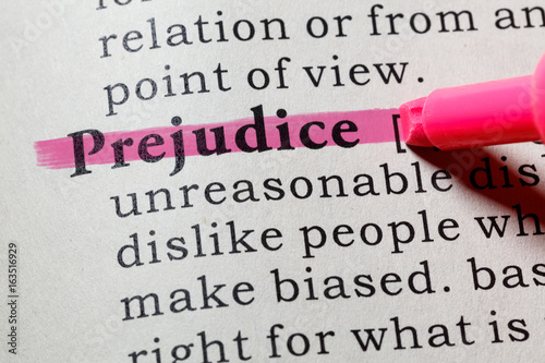 Photos definition of prejudice
