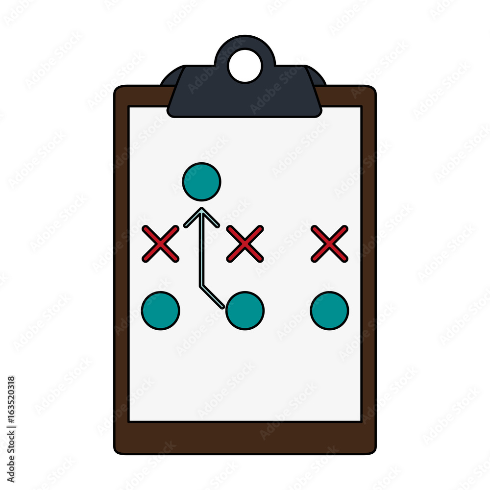 Game strategy clipboard design Game strategy clipboard design