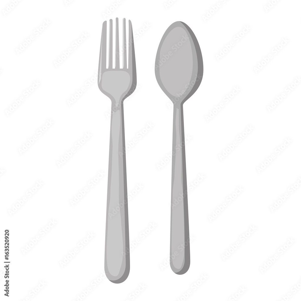 Spoon and fork cutlery icon vector illustration graphic design Spoon and fork cutlery icon vector illustration graphic design