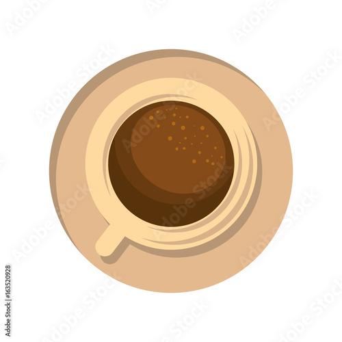 Delicious cup of coffee icon vector illustration graphic design