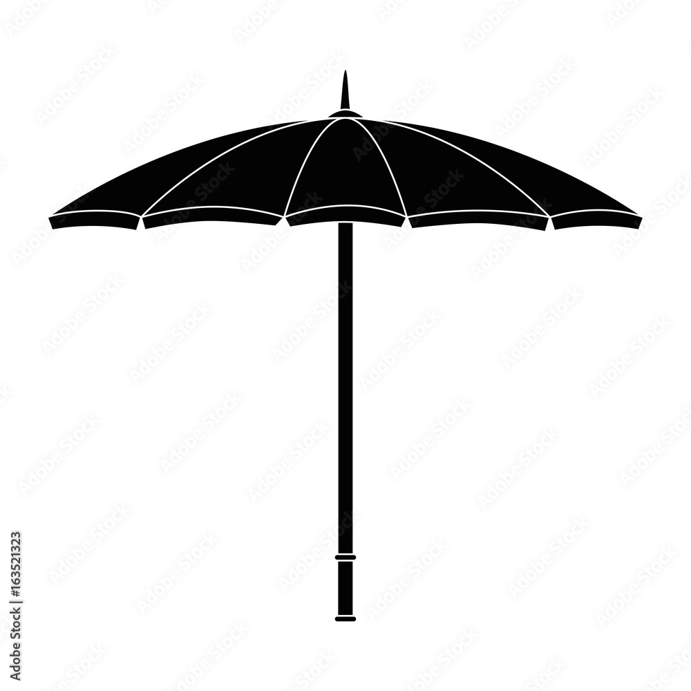 Umbrella weather protection icon vector illustration graphic design