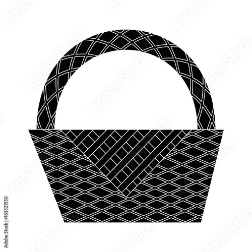 picnic basket cartoon icon vector illustration graphic design