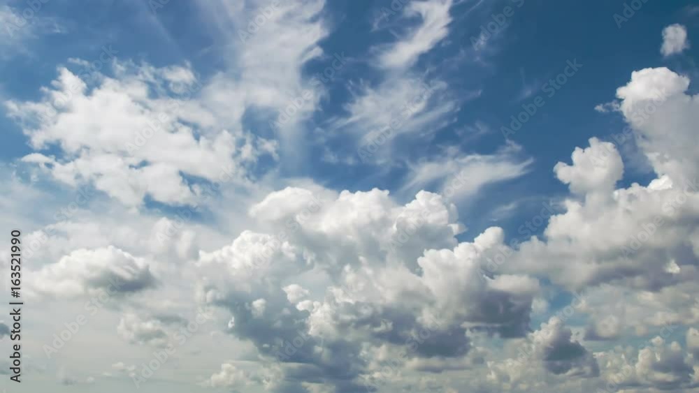 4k Time-lapse photography daytime sky with fluffy clouds 4k Time-lapse photography daytime sky with fluffy clouds