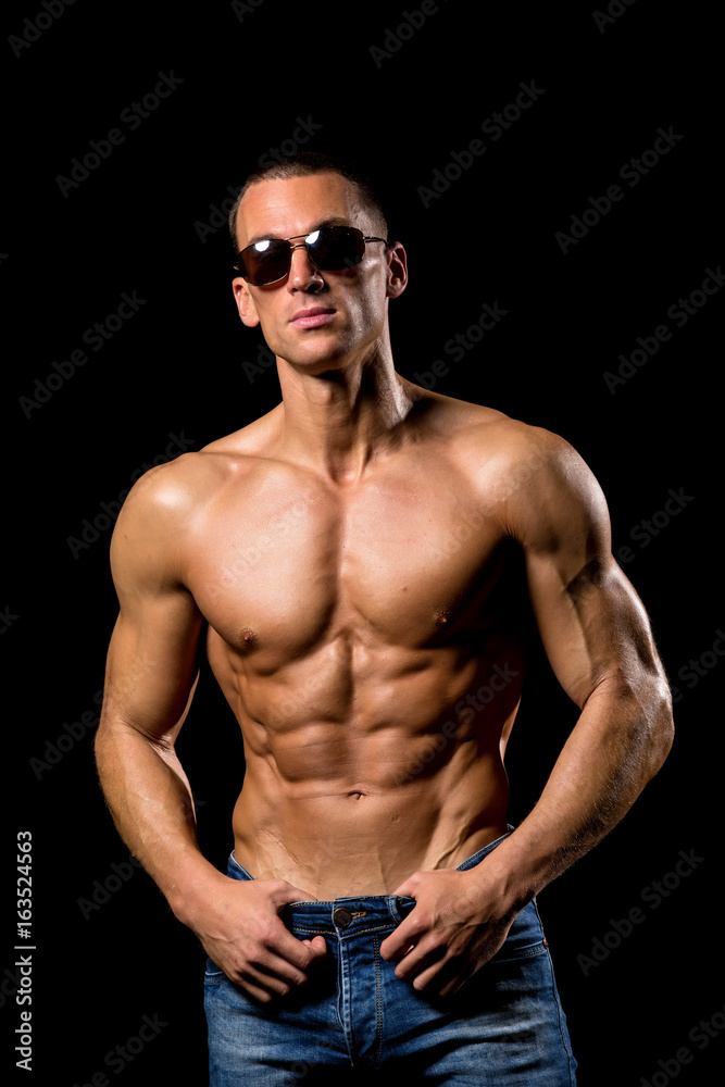 Fototapeta premium fitness muscular male model