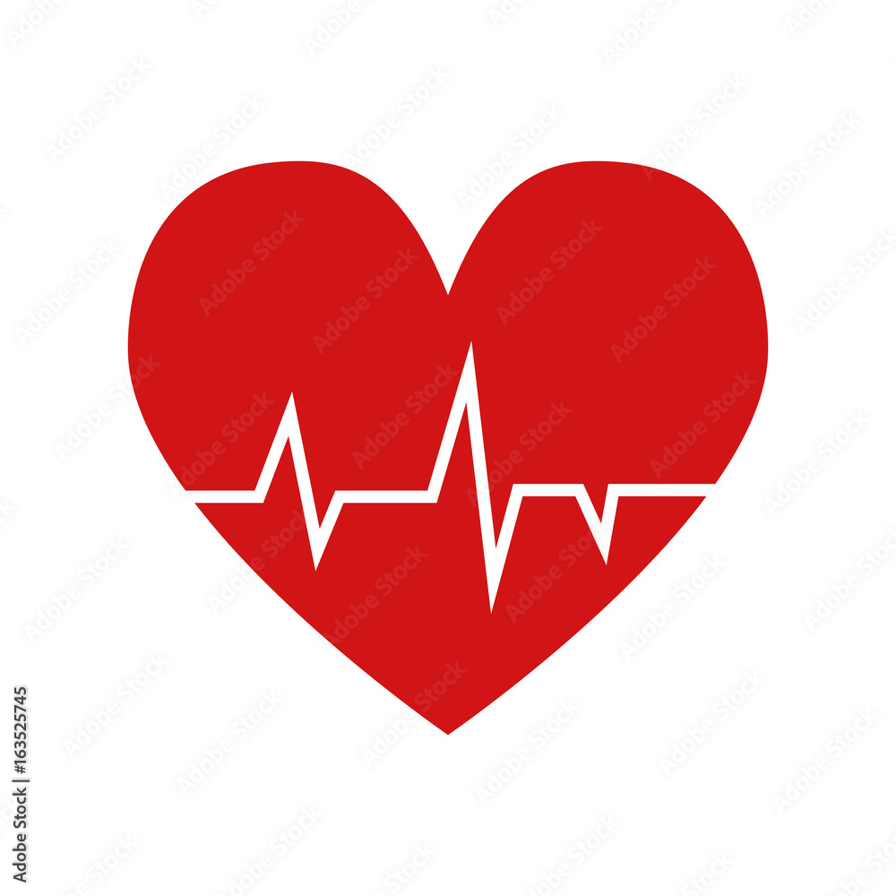 cardio heart icon over white background vector illustration cardio heart icon over white background vector illustration