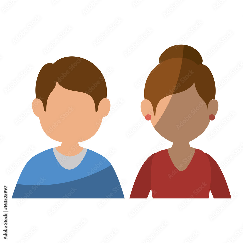 Beautiful and romantic couple icon vector illustration graphic design Beautiful and romantic couple icon vector illustration graphic design