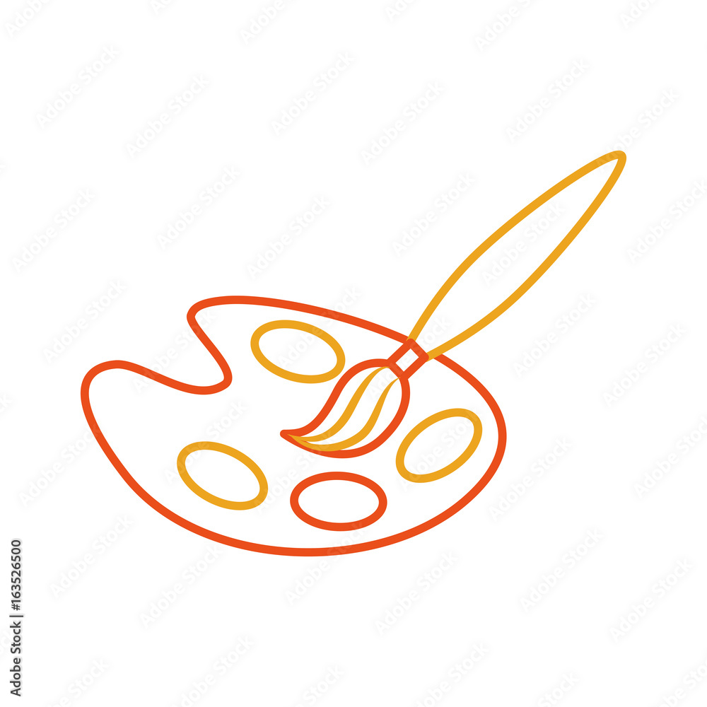 paint pallette isolated icon vector illustration design paint pallette isolated icon vector illustration design
