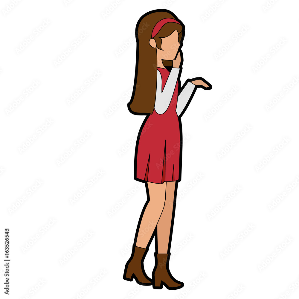 avatar woman wearing casual clothes icon over white background colorful design vector illustration avatar woman wearing casual clothes icon over white background colorful design vector illustration
