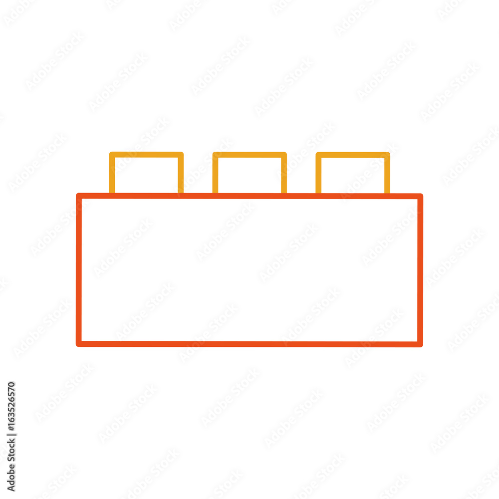 toy blocks structure icon vector illustration design