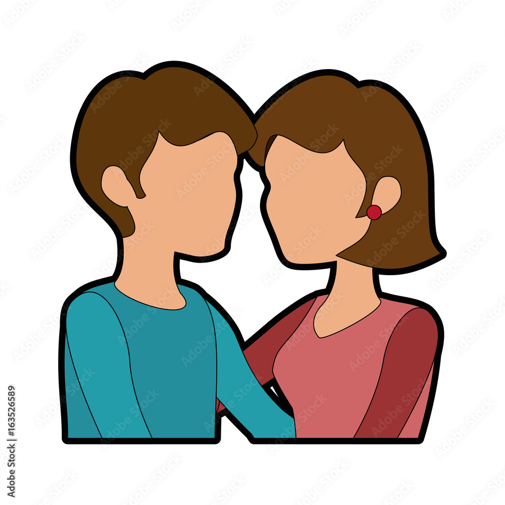 couple in love icon over white background colorful design vector illustration couple in love icon over white background colorful design vector illustration