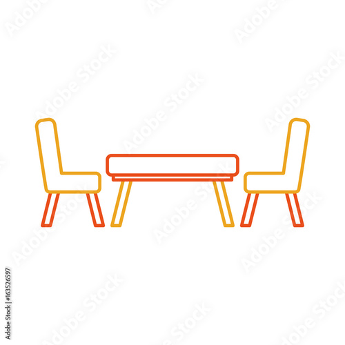 school table isolated icon vector illustration design