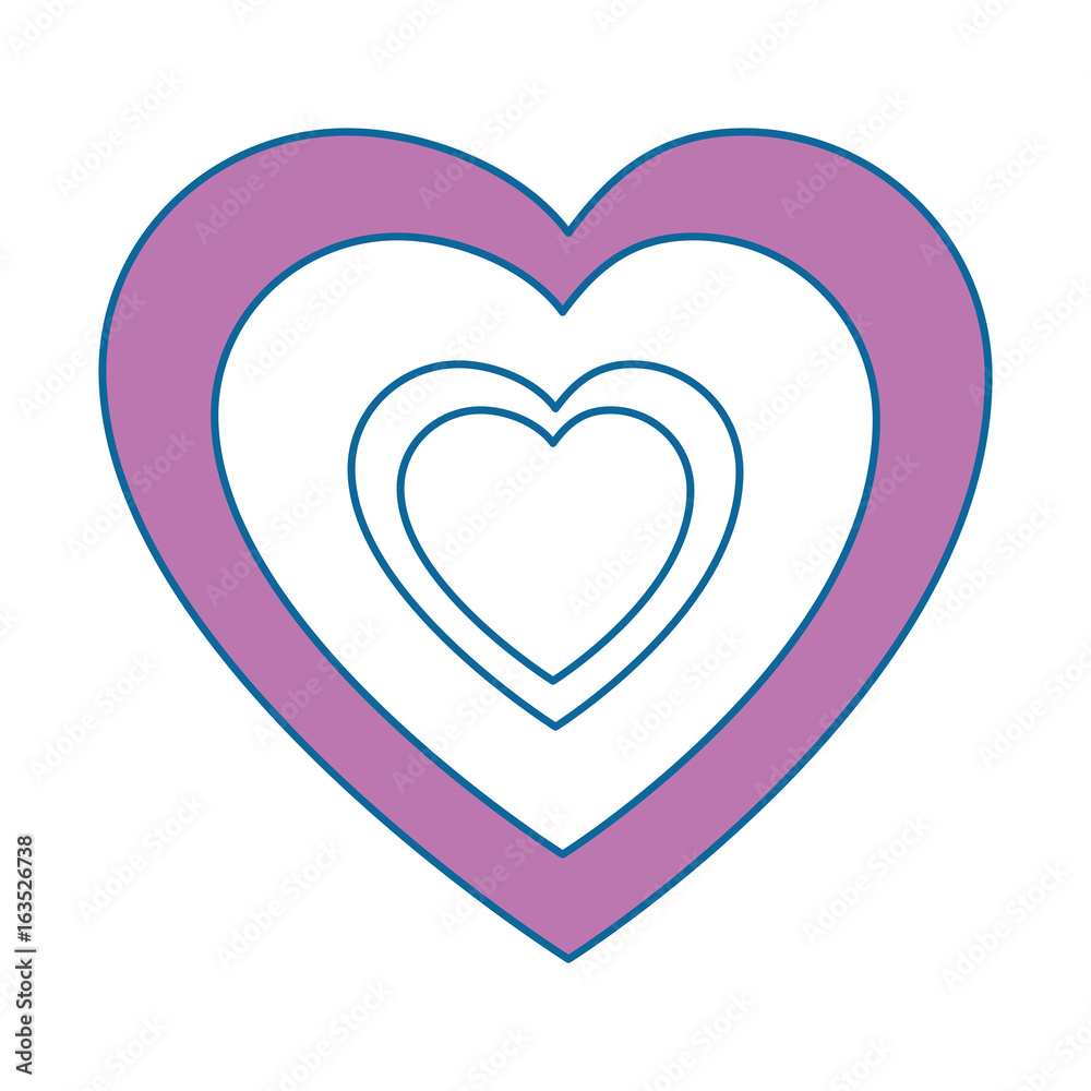 Hearts and love decoration icon vector illustration graphic design Hearts and love decoration icon vector illustration graphic design