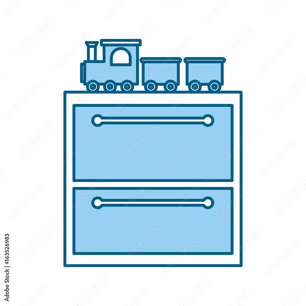 wooden drawer with toys vector illustration design wooden drawer with toys vector illustration design