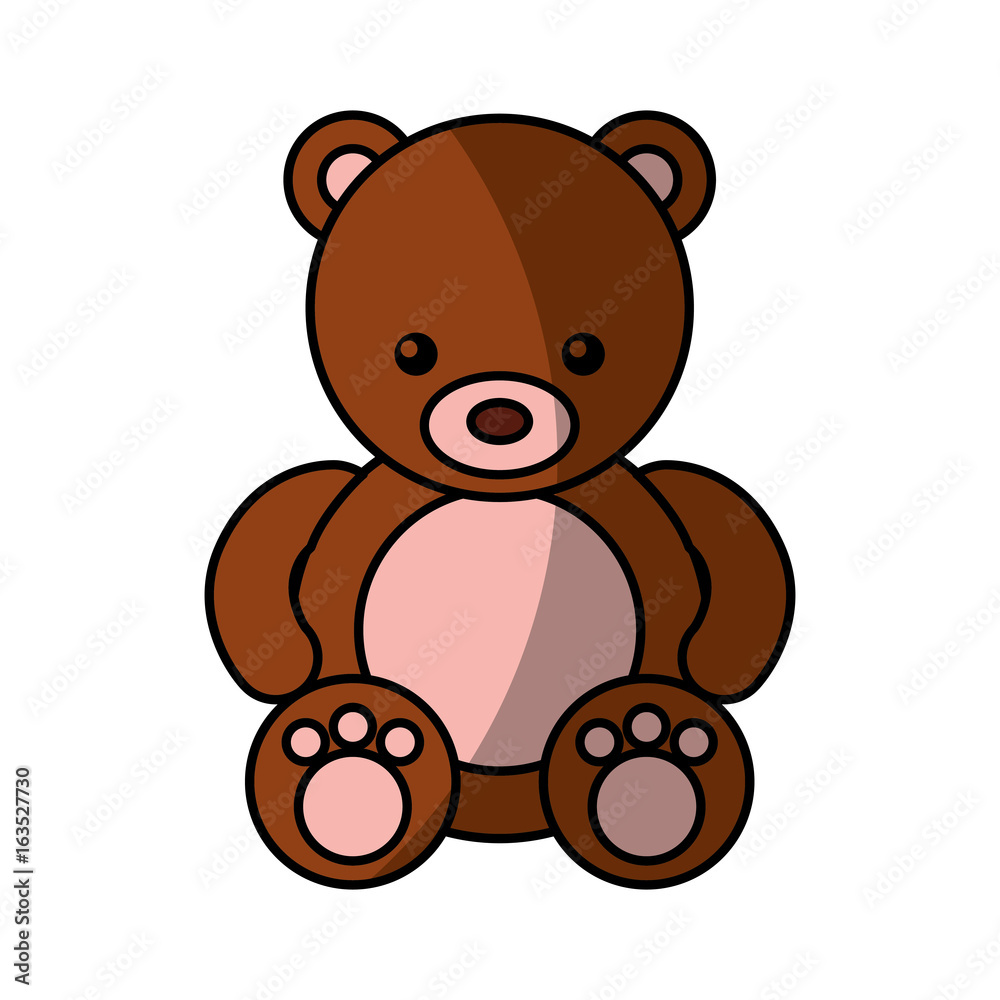 cute bear teddy icon vector illustration design