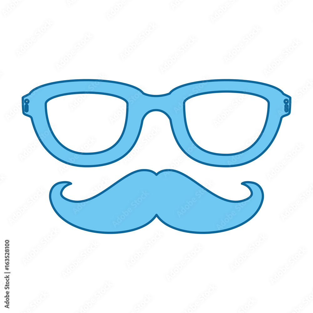hat and mustache icon over white background colorful design vector illustration hat and mustache icon over white background colorful design vector illustration