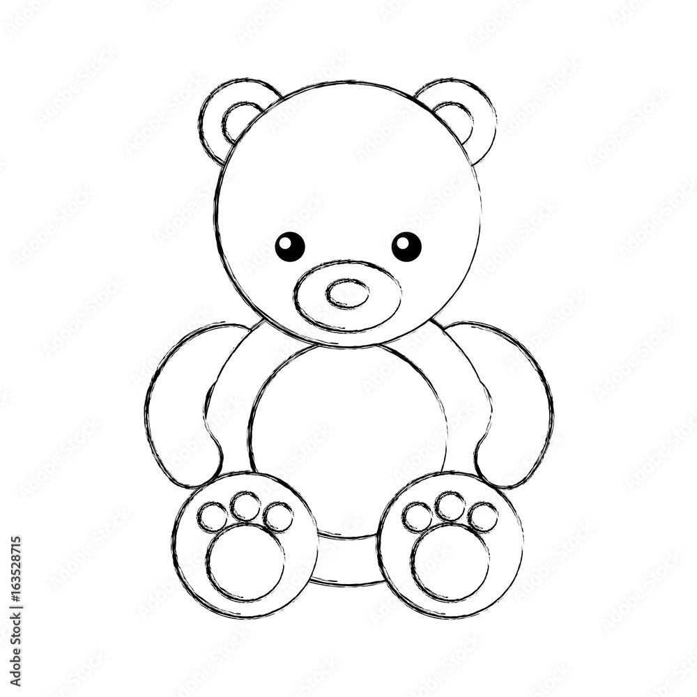 cute bear teddy icon vector illustration design cute bear teddy icon vector illustration design
