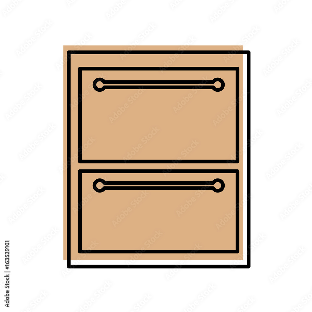 wooden drawer isolated icon vector illustration design wooden drawer isolated icon vector illustration design