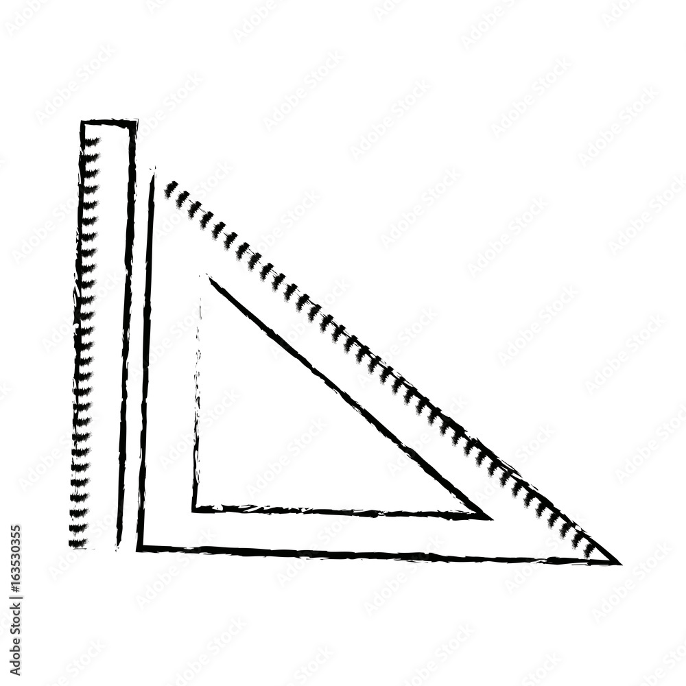 ruler and triangle ruler geometry measuring objects ruler and triangle ruler geometry measuring objects