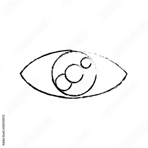 eye look vision optic cartoon icon