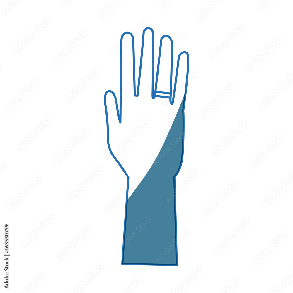 hand open showing finger part icon hand open showing finger part icon