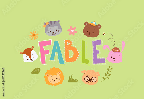 Fable Animals Lettering