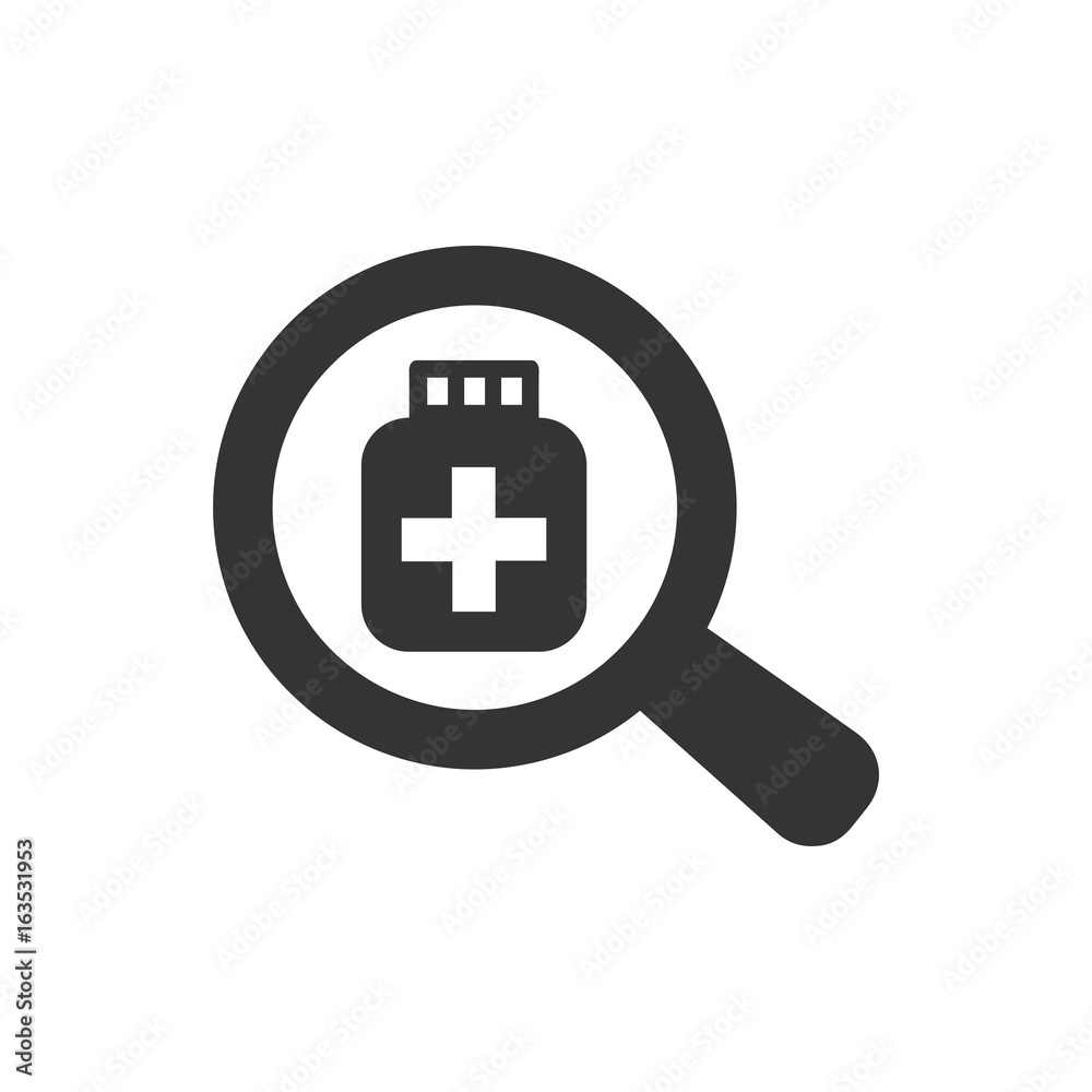 Fototapeta premium Search Medicine Icon