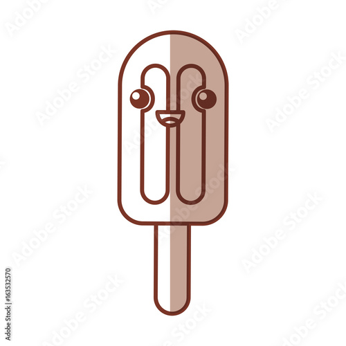 Delicious frozen palette kawaii character vector illustration design