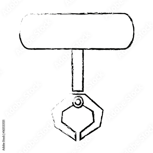 robotic claw industrial machine equipment icon