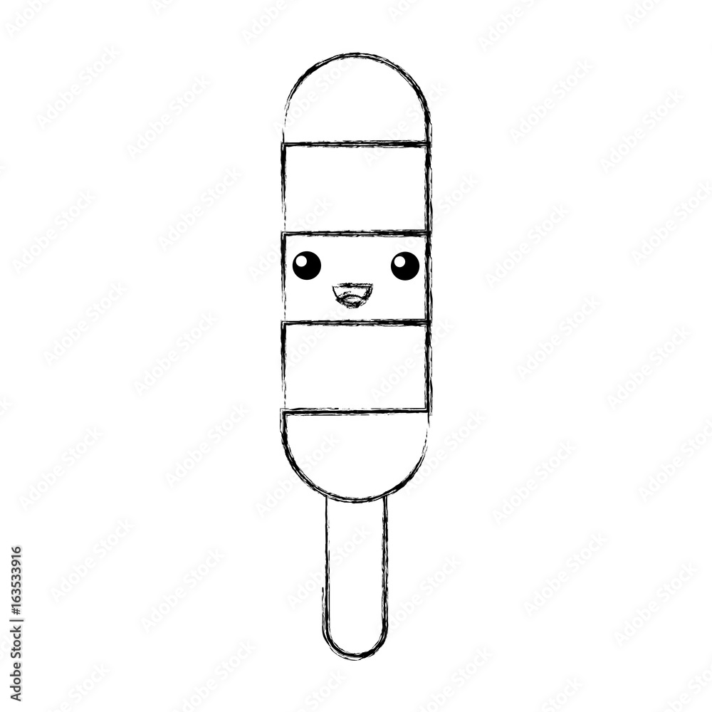 Delicious frozen palette kawaii character vector illustration design Delicious frozen palette kawaii character vector illustration design