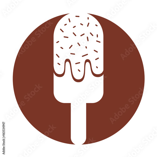 Delicious frozen palette icon vector illustration design