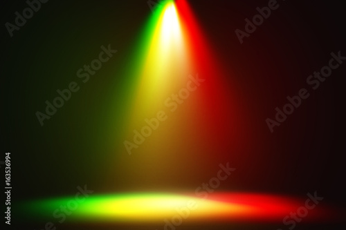 Abstract multi color spotlight background.