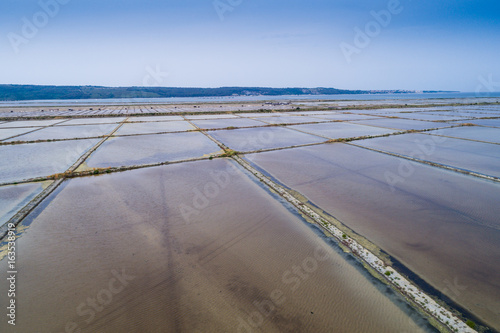 Salt evaporation ponds in Secovlje  Slovenia