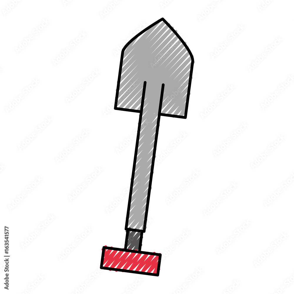 shovel tool isolated icon shovel tool isolated icon vector illustration design