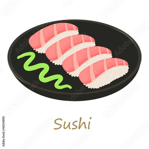 Sushi icon  cartoon style