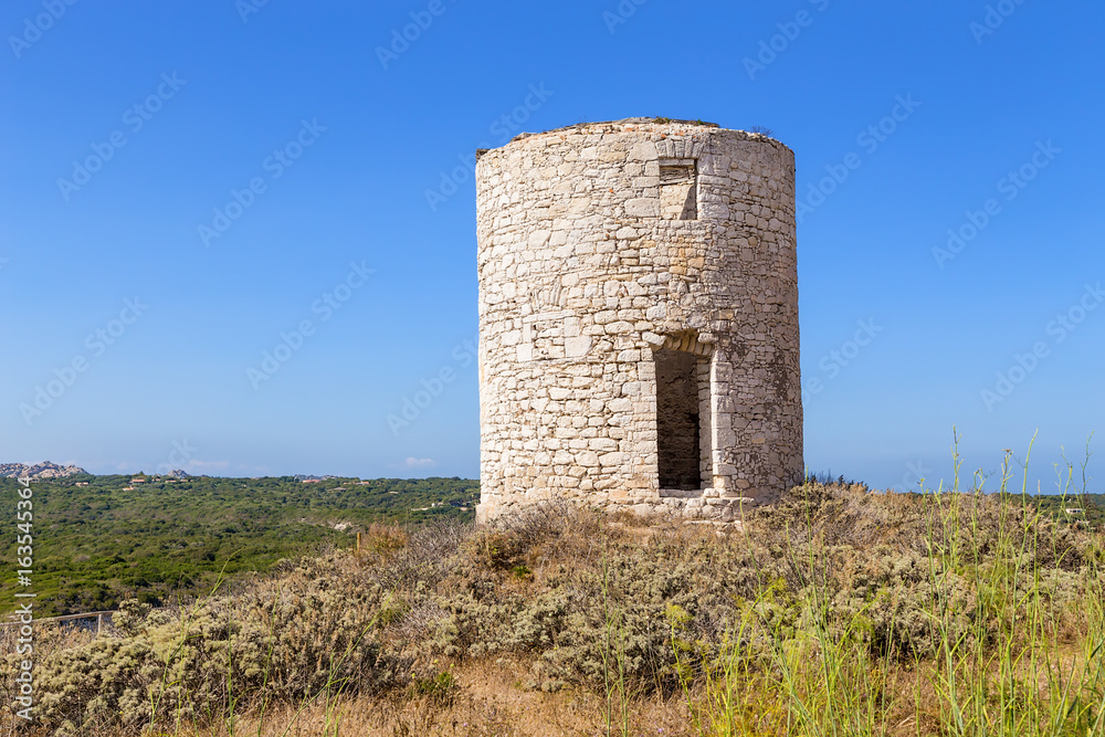 Corsica, France. Ancient tower in Bonifacio