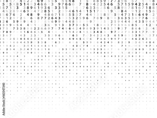 Fototapeta Naklejka Na Ścianę i Meble -  Vector Illustration of abstract big data numeric business background