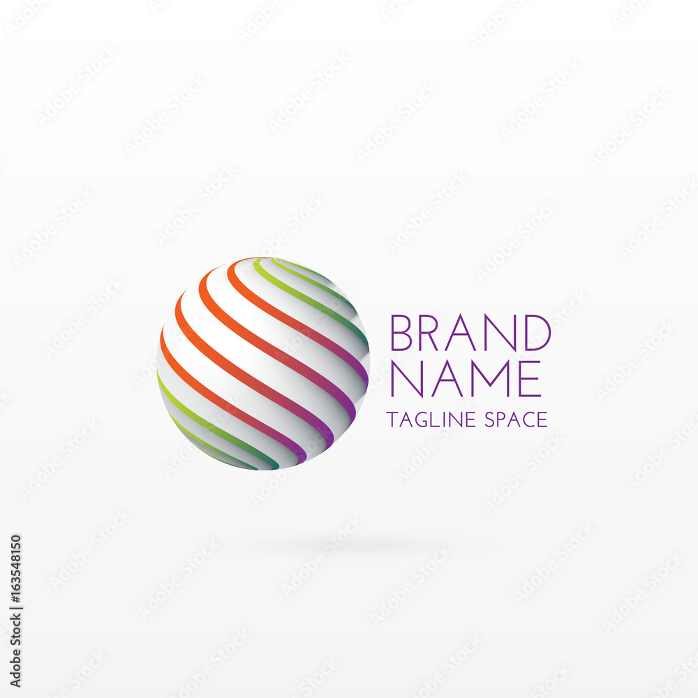 3d circle logo concept design art 3d circle logo concept design art