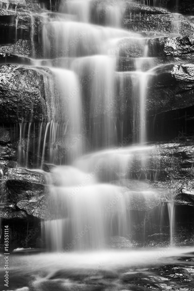 Fototapeta premium WF Somersby Stream Close Vert BW