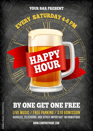 Happy Hour Poster Template