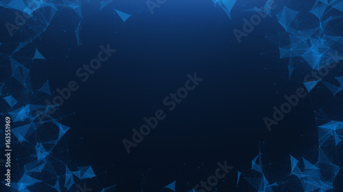 Abstract blue plexus background