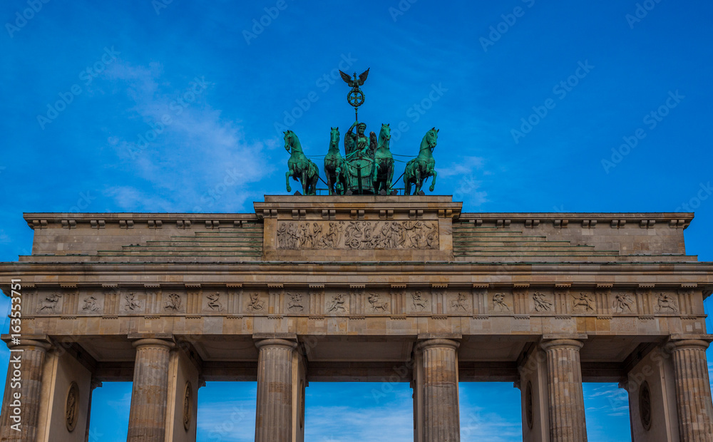 Fototapeta premium Famous Brandenburger Tor (Brandenburg Gate). Berlin, Germany