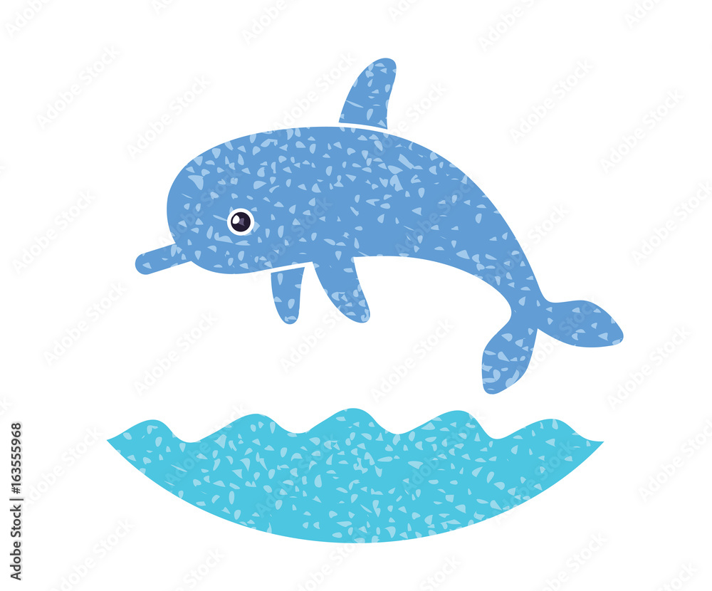 Dolphin jumping over waves. Dolphin jumping over waves.