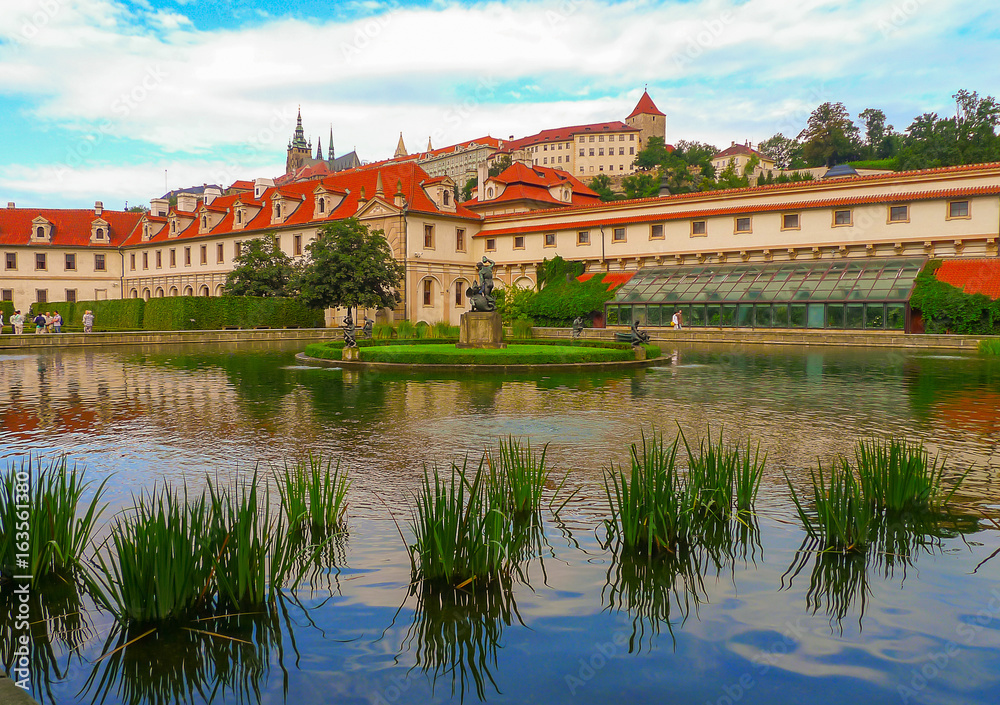Lake in the Wallenstein Garden, Prague, Czech Republic