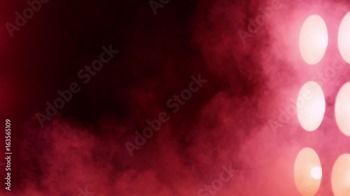Smoke in front of big disco lights, Red Epic 120fps slow motion 4k clip
