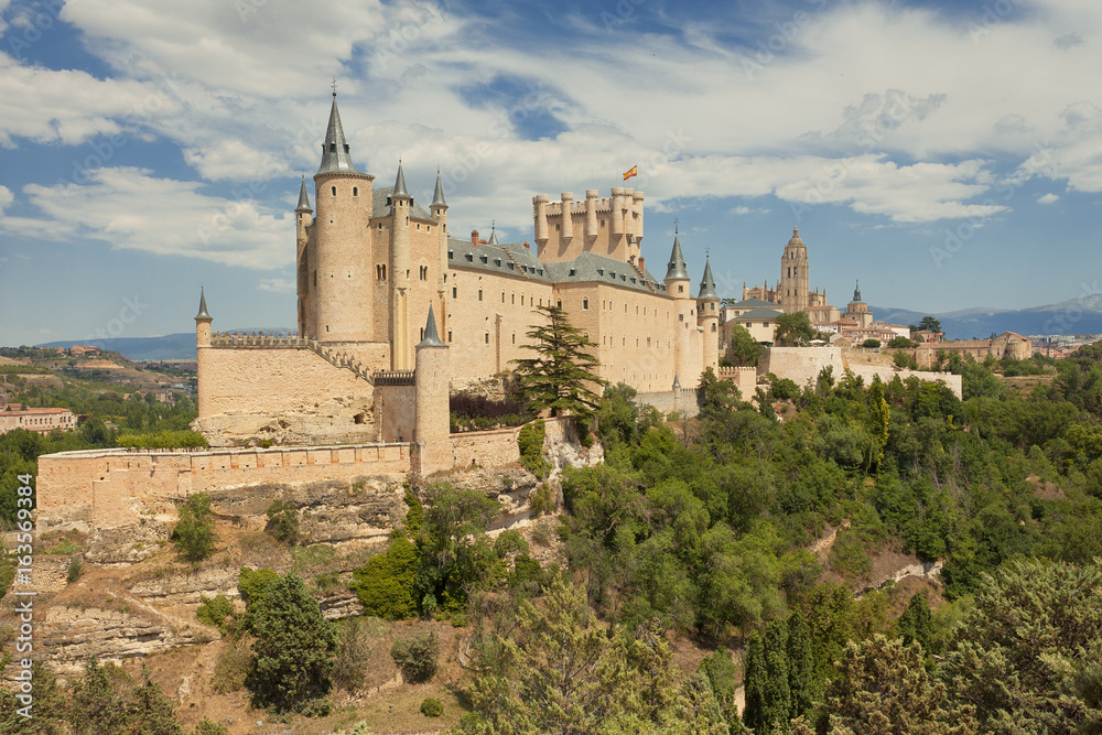 Castle in Segovia Spain 