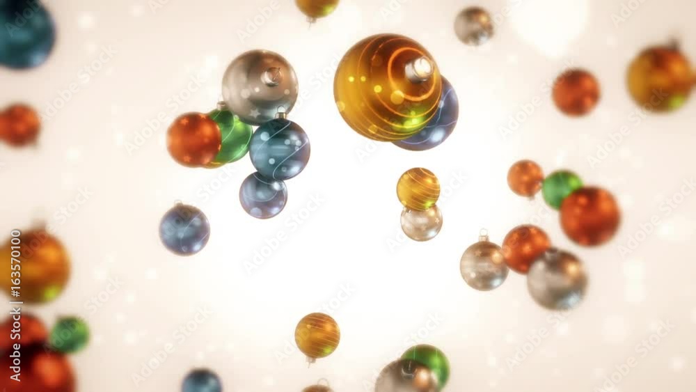 Christmas Colorful Bulbs Loopable Focus Christmas Colorful Bulbs Loopable Focus