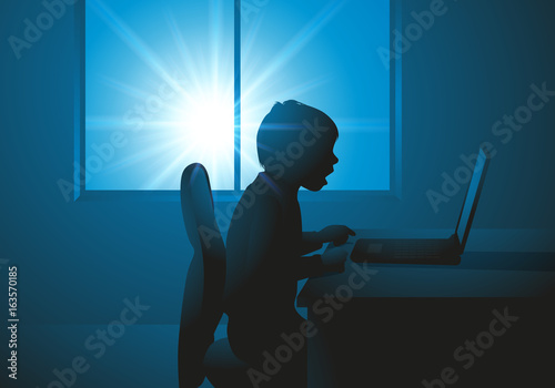 enfant - ordinateur - ordinateur portable - éducation -  jeu - apprendre