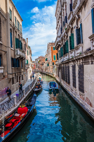 View of Venice s Canals  Venezia  Italy    