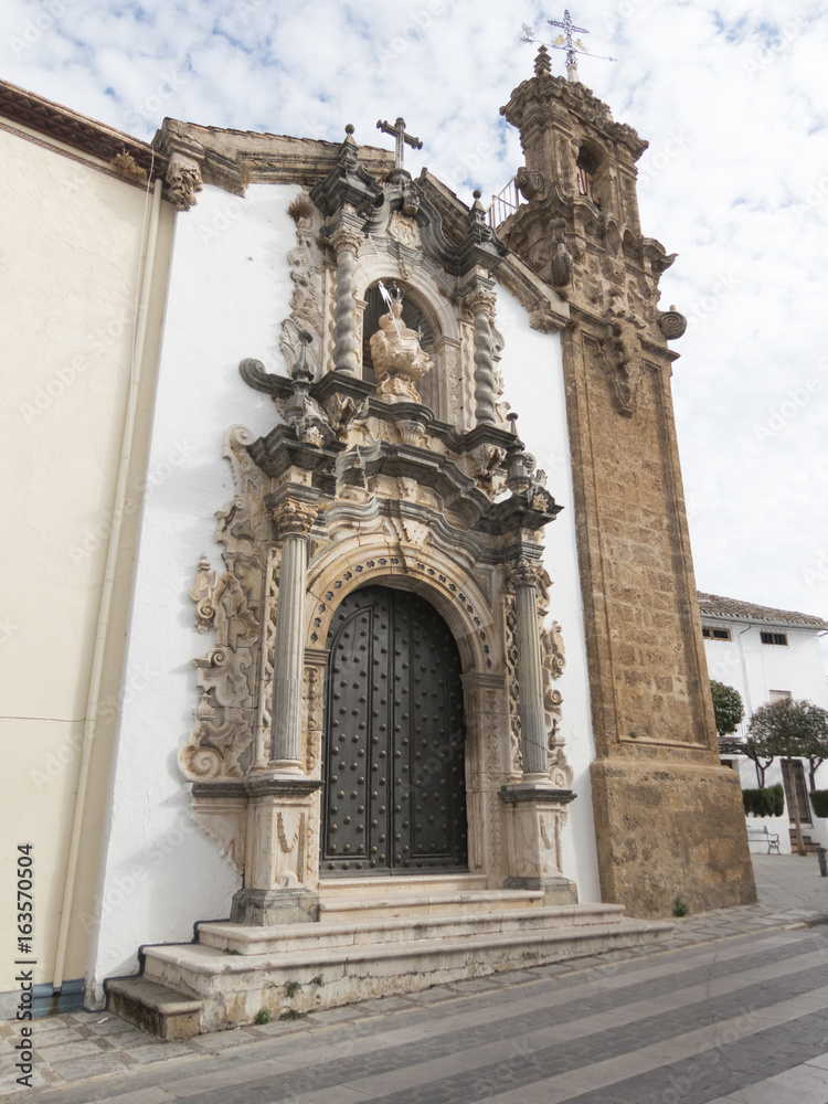Nuestra Senora de la Aurora,  baroque church in Priego de Cordoba, Spain