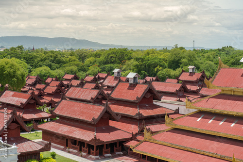 Mandalay palace ancient history at Mandalay city Myanmar Burma